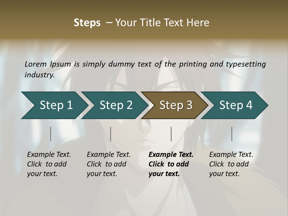 A Man With Red Hair Standing In Front Of A Forest PowerPoint Template