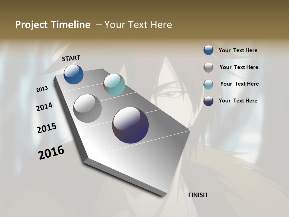 A Man With Red Hair Standing In Front Of A Forest PowerPoint Template