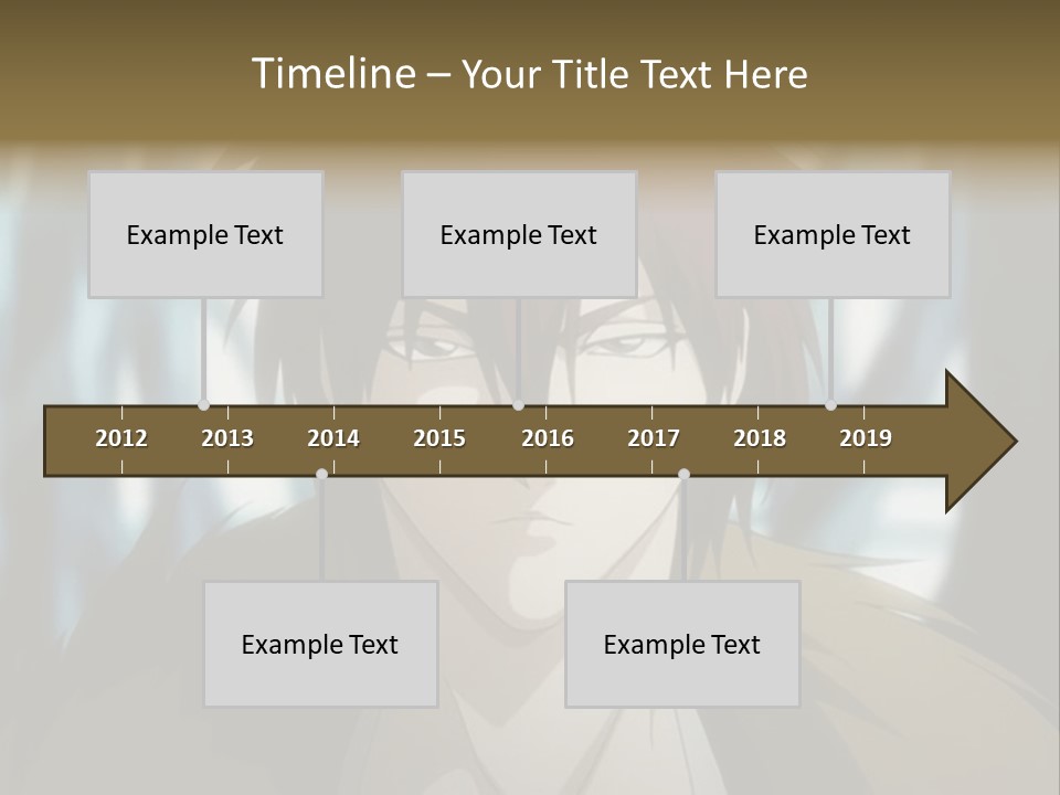 A Man With Red Hair Standing In Front Of A Forest PowerPoint Template