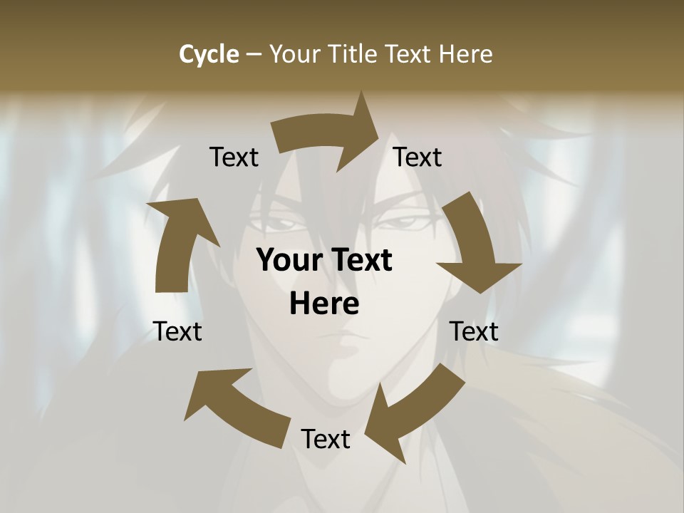 A Man With Red Hair Standing In Front Of A Forest PowerPoint Template