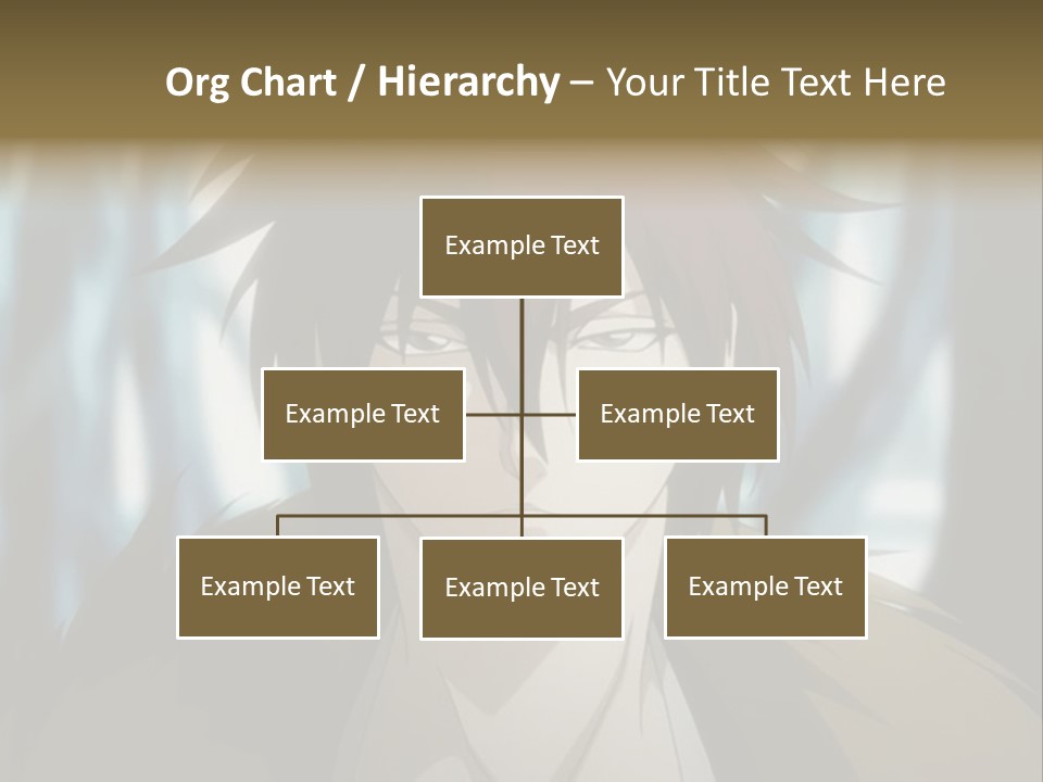 A Man With Red Hair Standing In Front Of A Forest PowerPoint Template