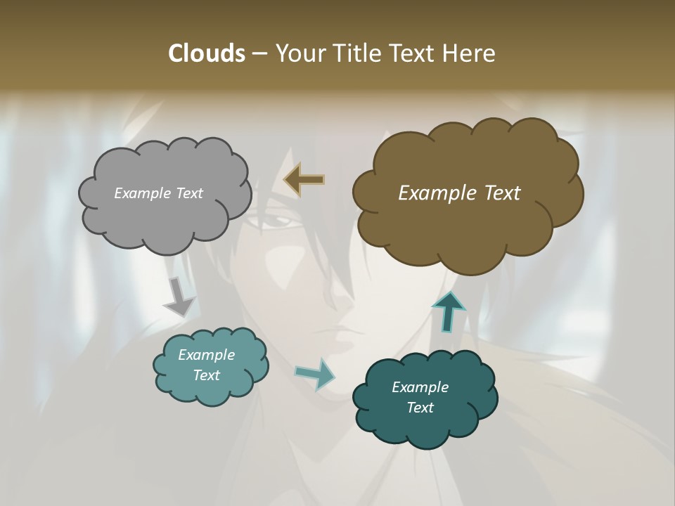 A Man With Red Hair Standing In Front Of A Forest PowerPoint Template