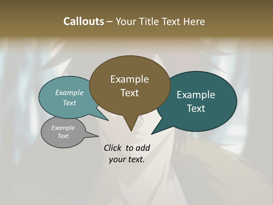 A Man With Red Hair Standing In Front Of A Forest PowerPoint Template