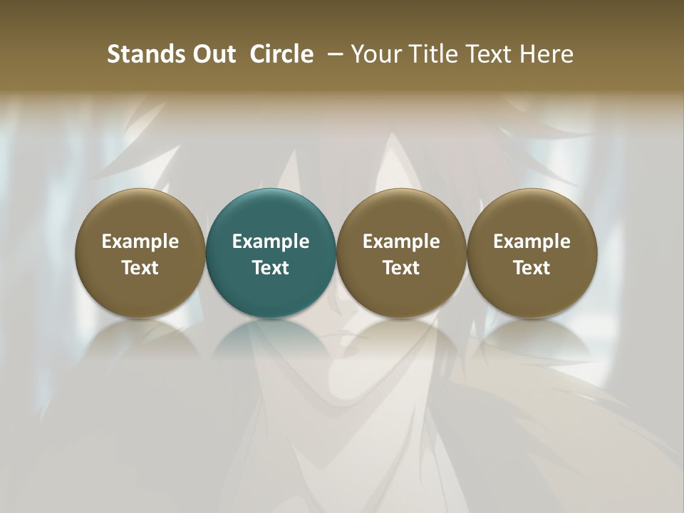 A Man With Red Hair Standing In Front Of A Forest PowerPoint Template