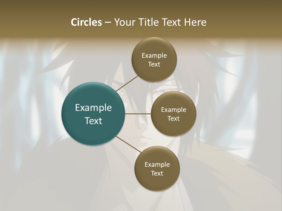 A Man With Red Hair Standing In Front Of A Forest PowerPoint Template