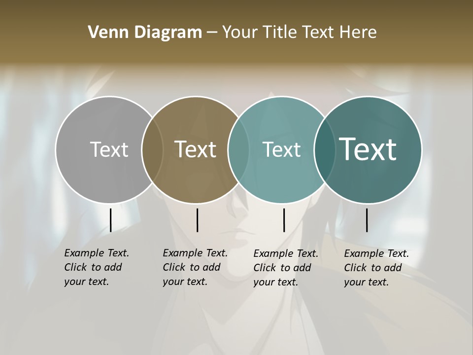 A Man With Red Hair Standing In Front Of A Forest PowerPoint Template