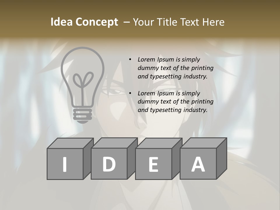 A Man With Red Hair Standing In Front Of A Forest PowerPoint Template