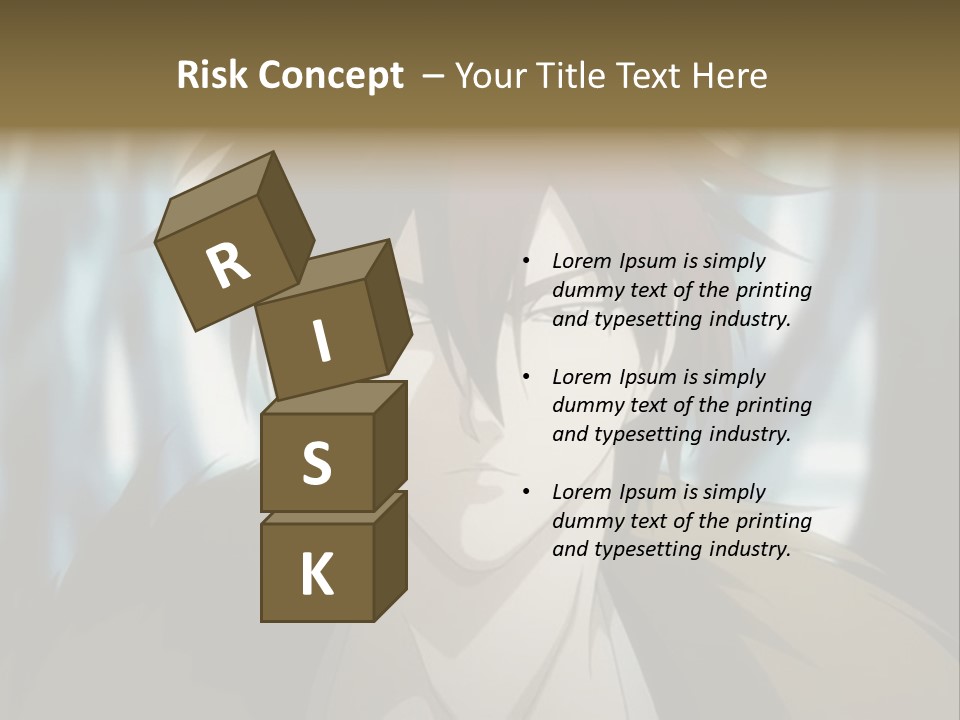 A Man With Red Hair Standing In Front Of A Forest PowerPoint Template