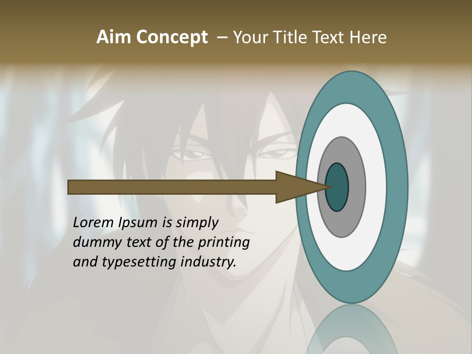 A Man With Red Hair Standing In Front Of A Forest PowerPoint Template