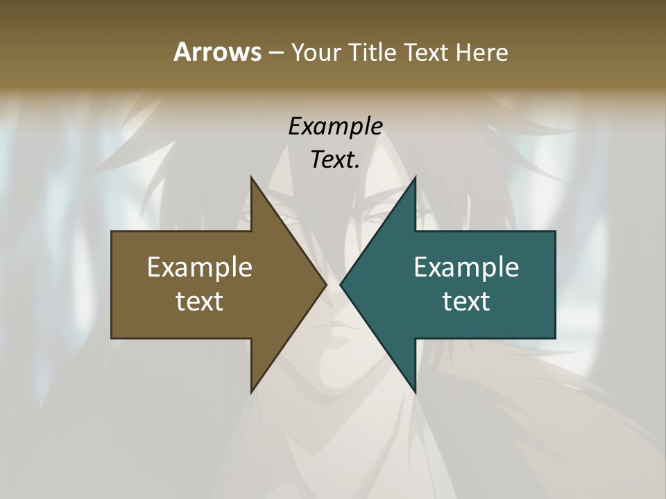 A Man With Red Hair Standing In Front Of A Forest PowerPoint Template