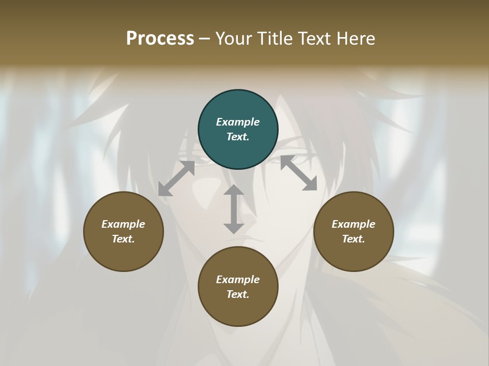 A Man With Red Hair Standing In Front Of A Forest PowerPoint Template