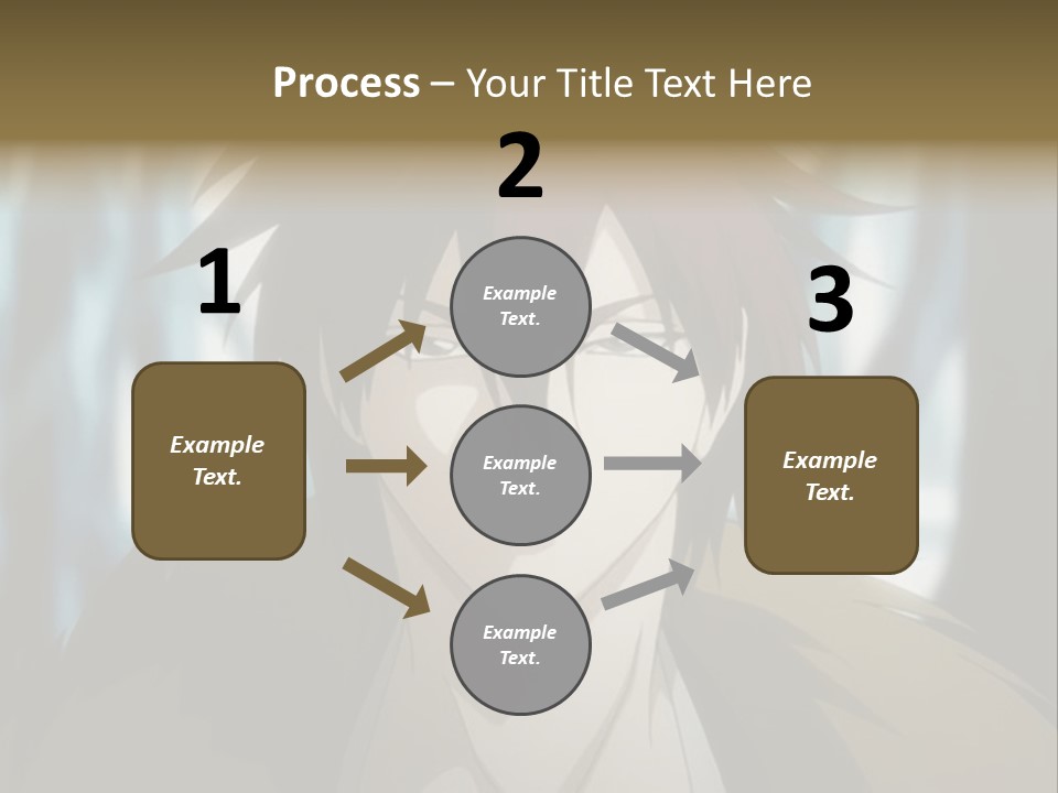 A Man With Red Hair Standing In Front Of A Forest PowerPoint Template
