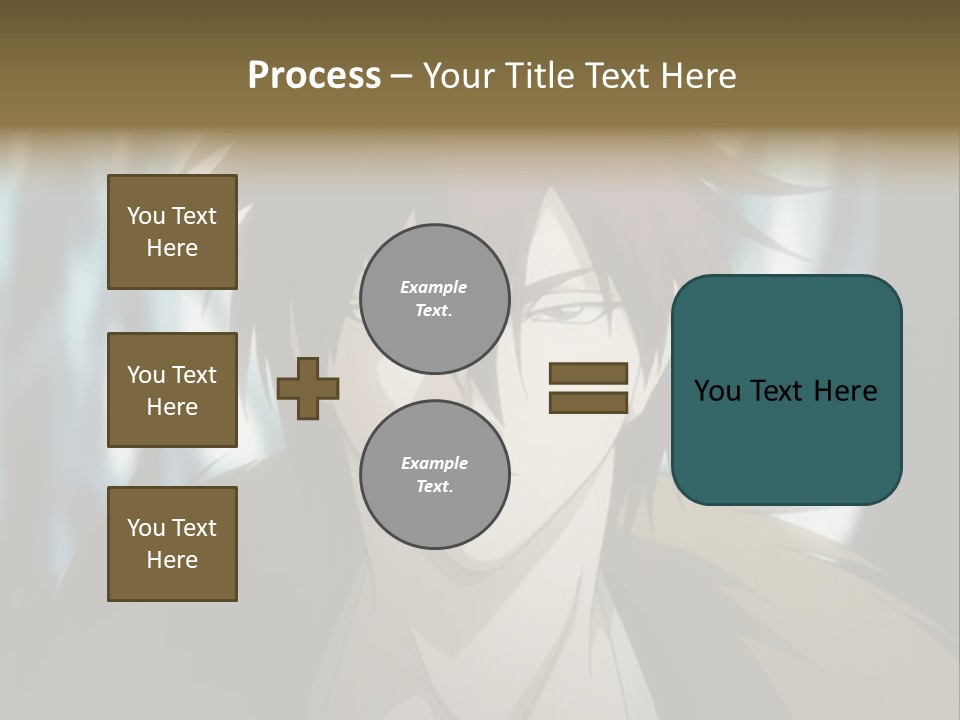 A Man With Red Hair Standing In Front Of A Forest PowerPoint Template