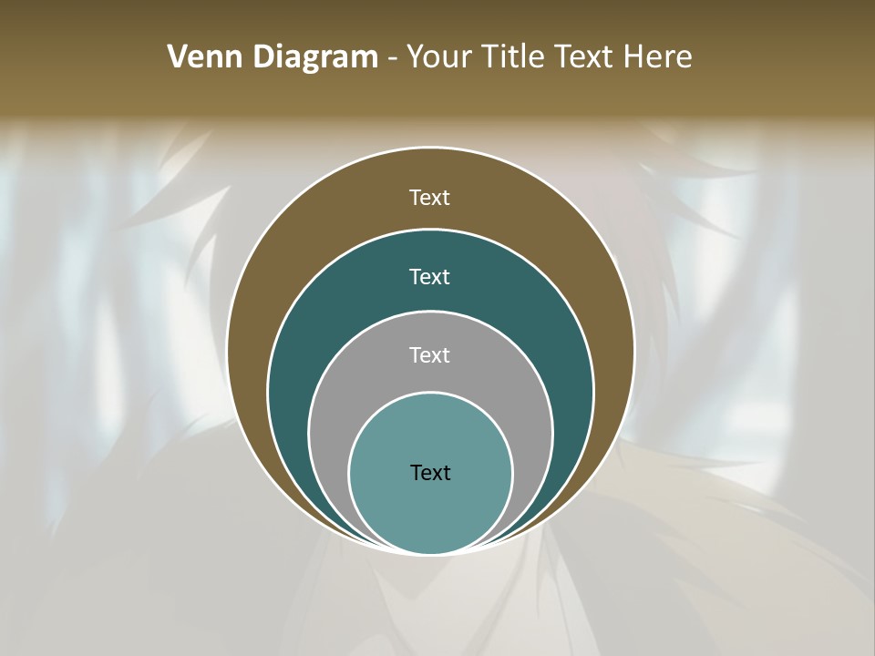 A Man With Red Hair Standing In Front Of A Forest PowerPoint Template