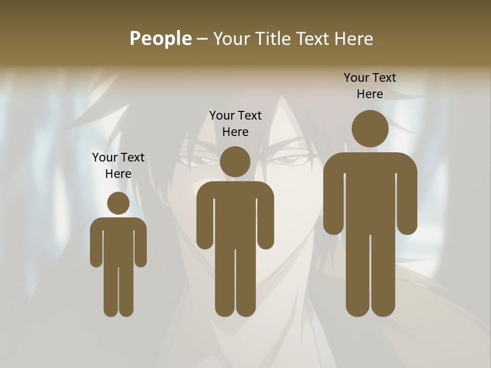 A Man With Red Hair Standing In Front Of A Forest PowerPoint Template