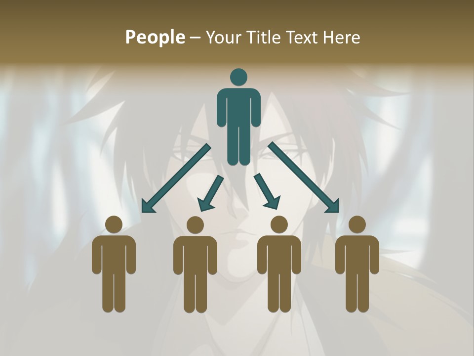 A Man With Red Hair Standing In Front Of A Forest PowerPoint Template