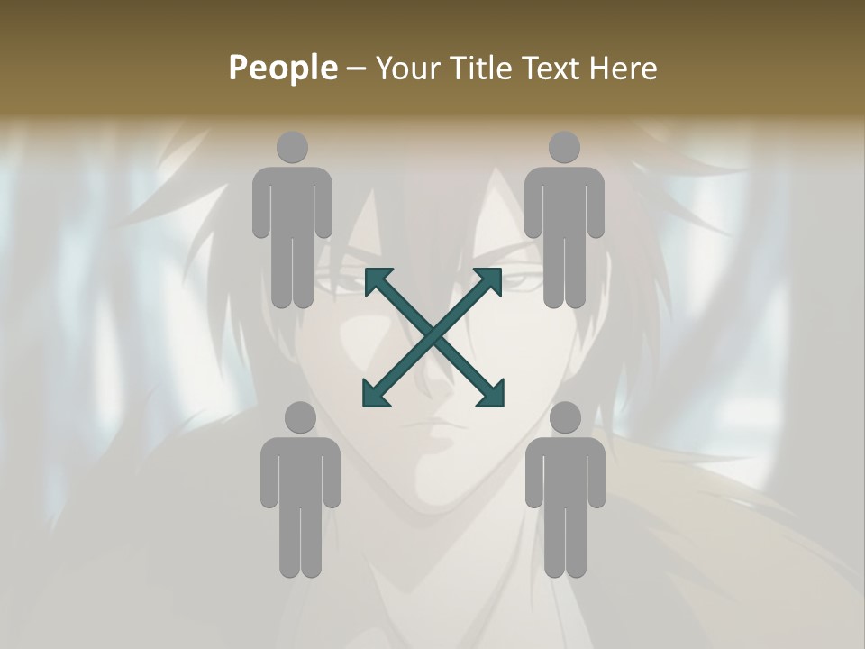 A Man With Red Hair Standing In Front Of A Forest PowerPoint Template