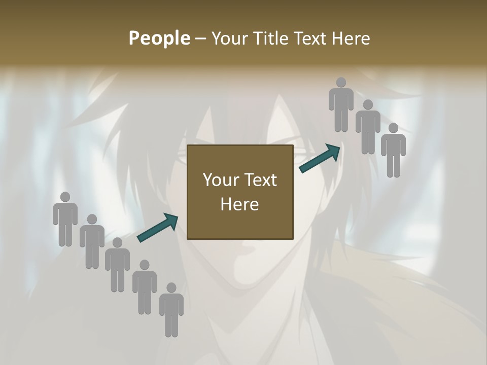 A Man With Red Hair Standing In Front Of A Forest PowerPoint Template