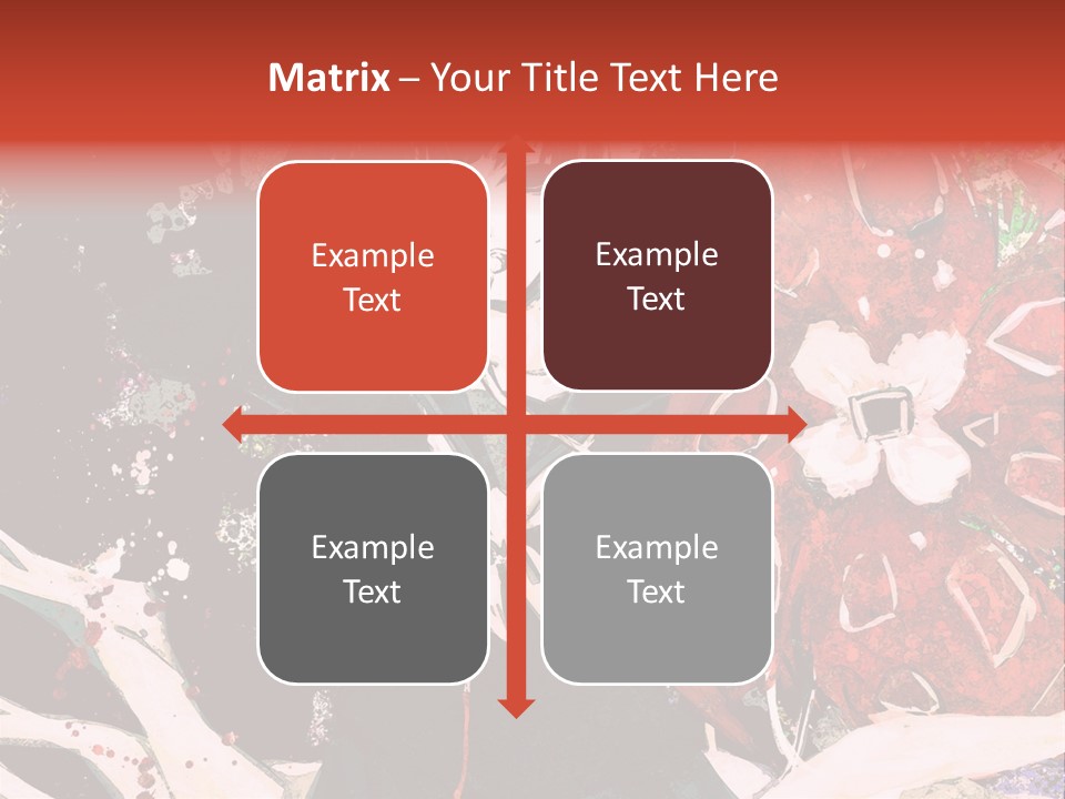 A Woman With Headphones Standing In Front Of Flowers PowerPoint Template