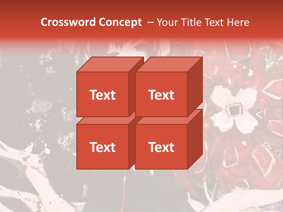 A Woman With Headphones Standing In Front Of Flowers PowerPoint Template