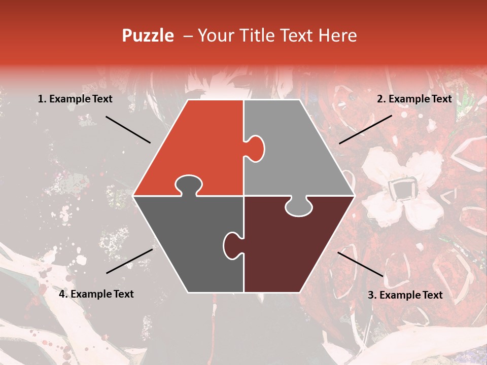 A Woman With Headphones Standing In Front Of Flowers PowerPoint Template