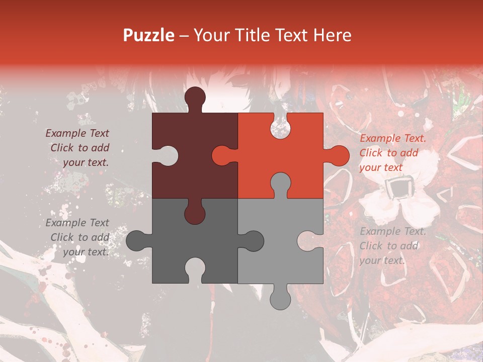 A Woman With Headphones Standing In Front Of Flowers PowerPoint Template