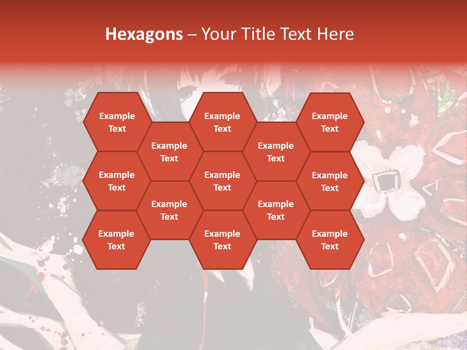 A Woman With Headphones Standing In Front Of Flowers PowerPoint Template