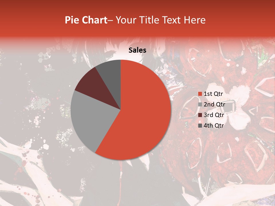 A Woman With Headphones Standing In Front Of Flowers PowerPoint Template