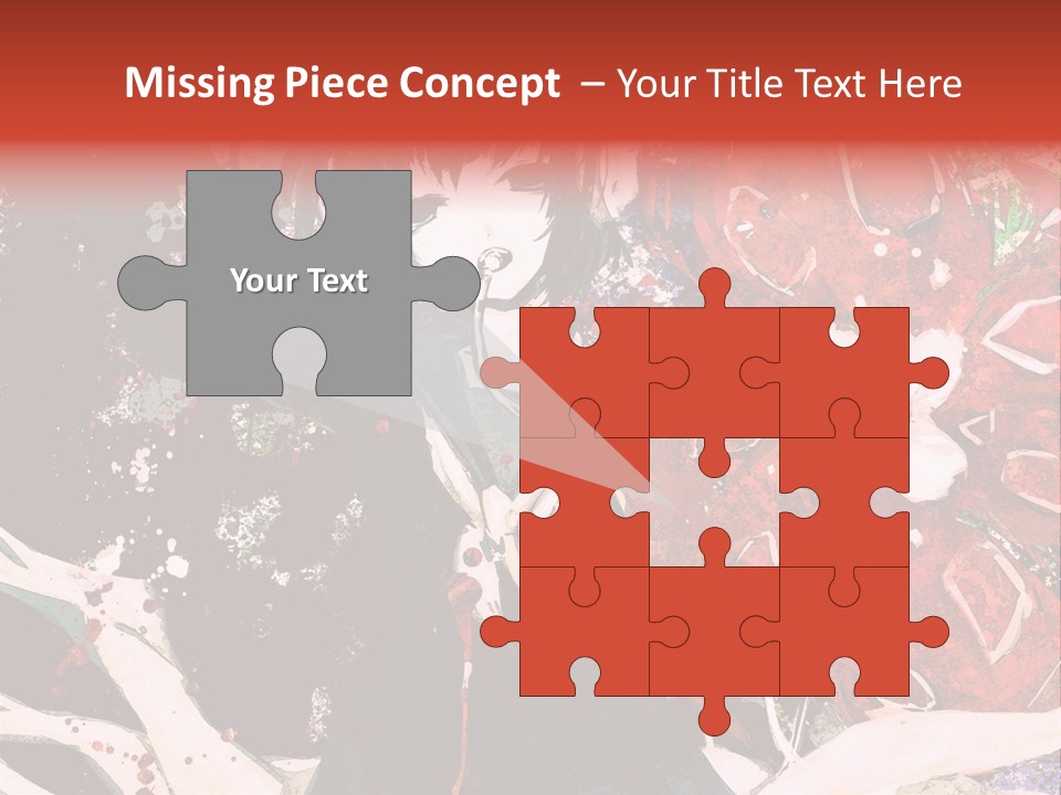 A Woman With Headphones Standing In Front Of Flowers PowerPoint Template