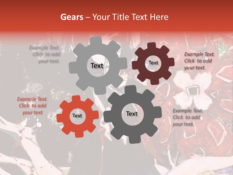 A Woman With Headphones Standing In Front Of Flowers PowerPoint Template