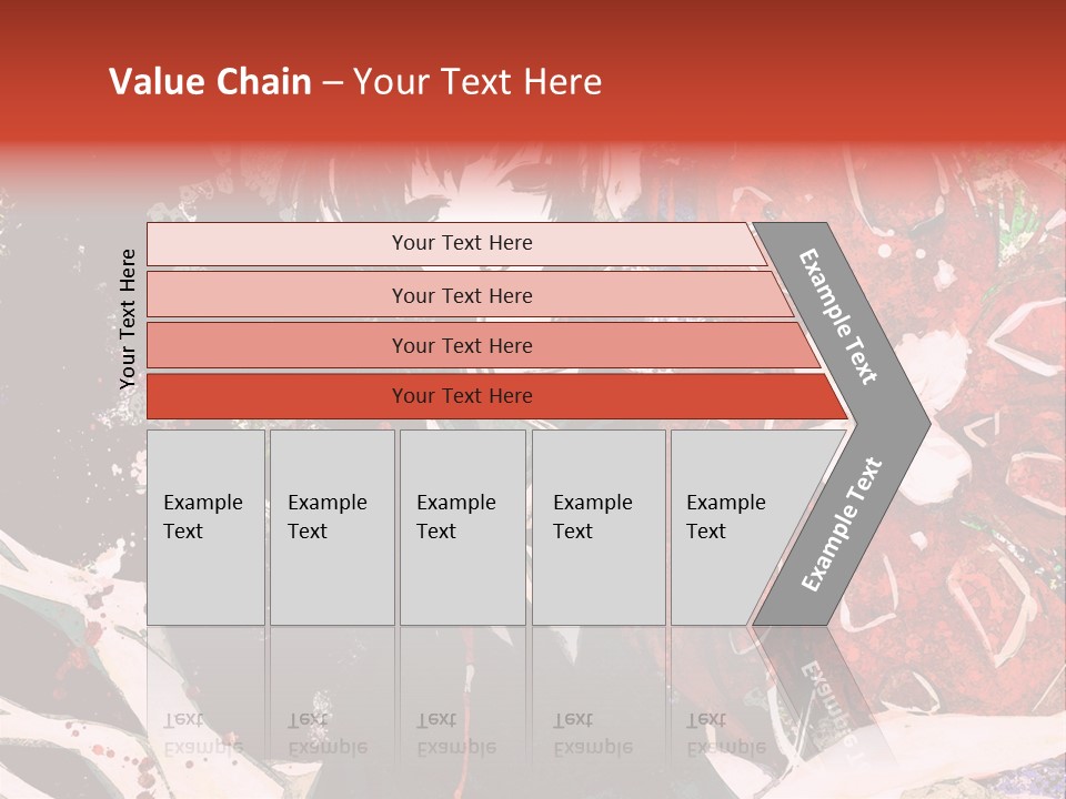 A Woman With Headphones Standing In Front Of Flowers PowerPoint Template