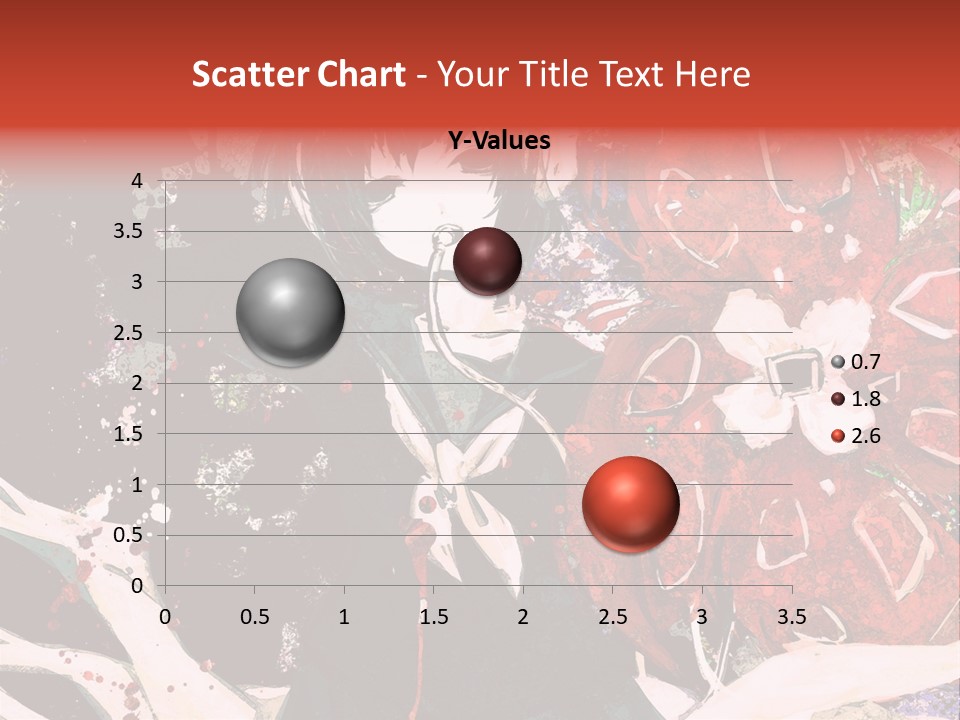 A Woman With Headphones Standing In Front Of Flowers PowerPoint Template