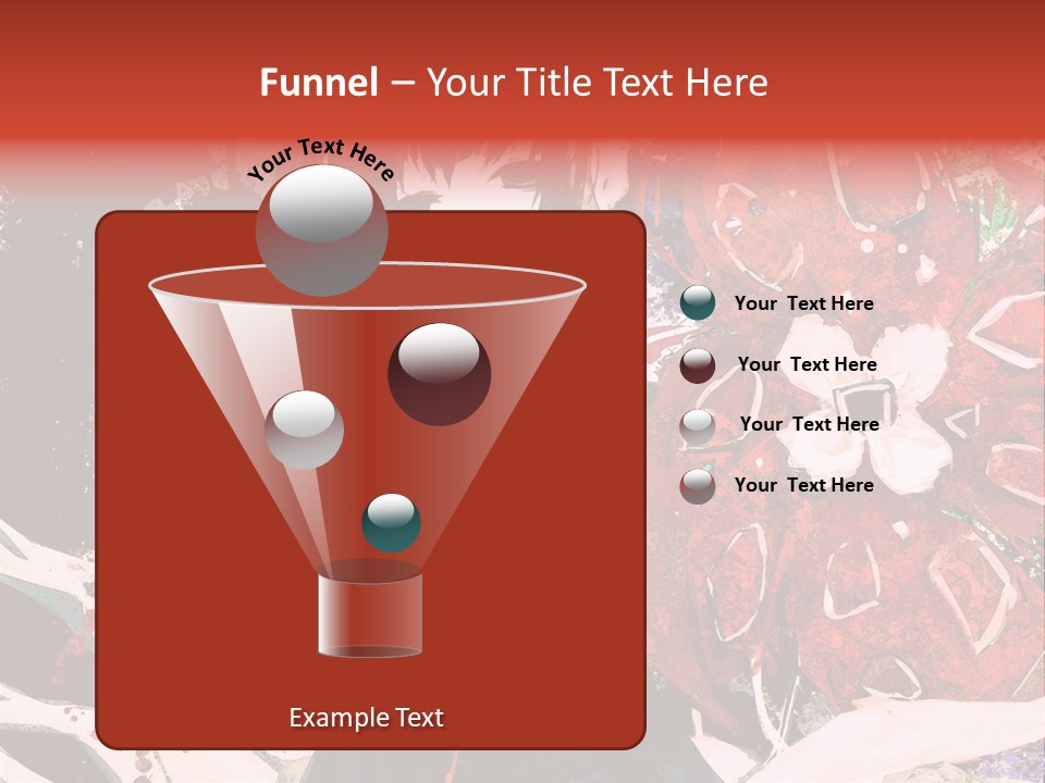 A Woman With Headphones Standing In Front Of Flowers PowerPoint Template