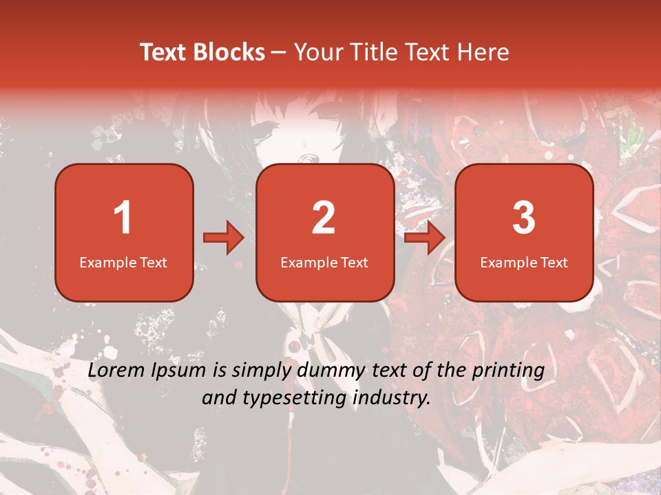 A Woman With Headphones Standing In Front Of Flowers PowerPoint Template