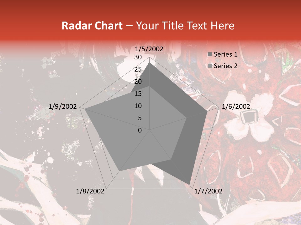 A Woman With Headphones Standing In Front Of Flowers PowerPoint Template