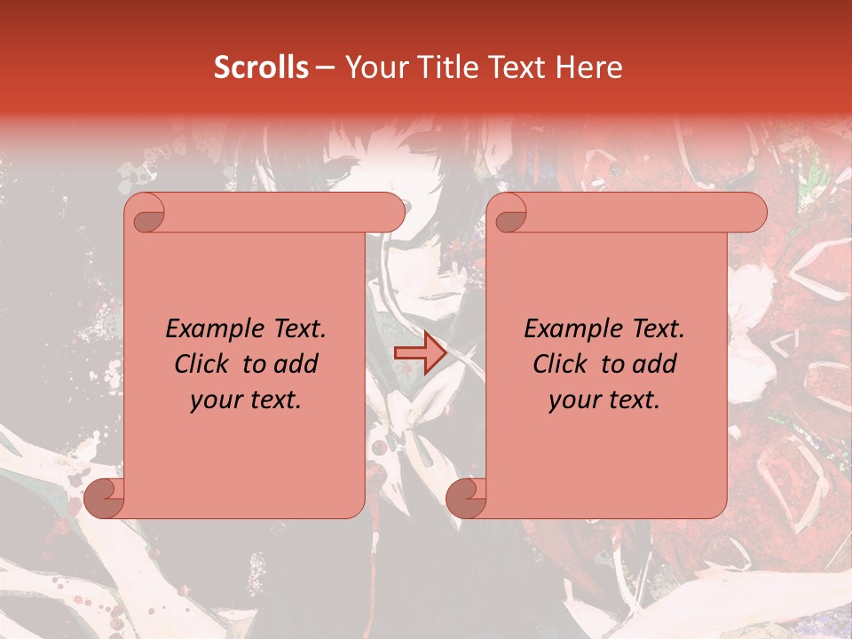 A Woman With Headphones Standing In Front Of Flowers PowerPoint Template