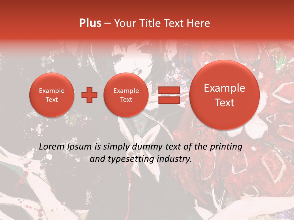 A Woman With Headphones Standing In Front Of Flowers PowerPoint Template