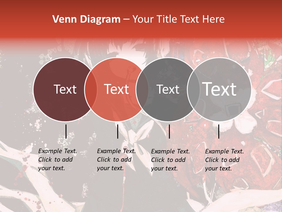 A Woman With Headphones Standing In Front Of Flowers PowerPoint Template