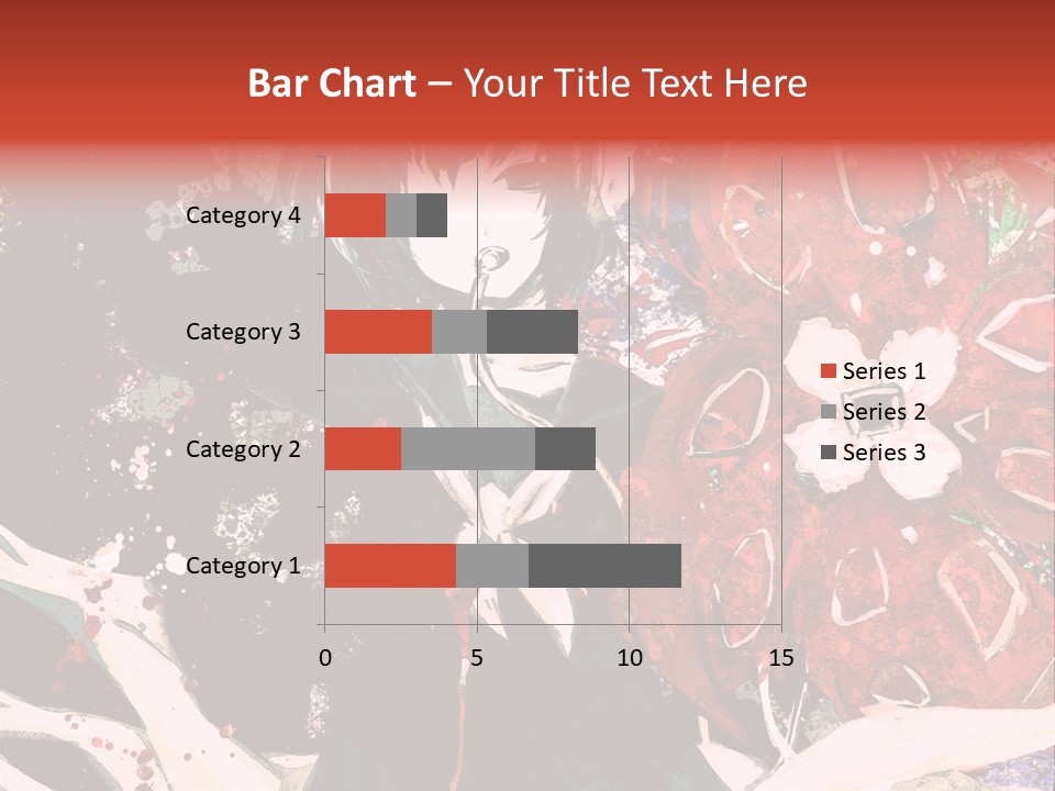 A Woman With Headphones Standing In Front Of Flowers PowerPoint Template