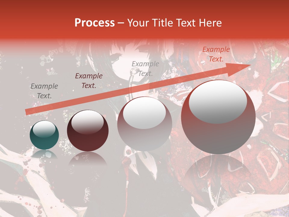 A Woman With Headphones Standing In Front Of Flowers PowerPoint Template