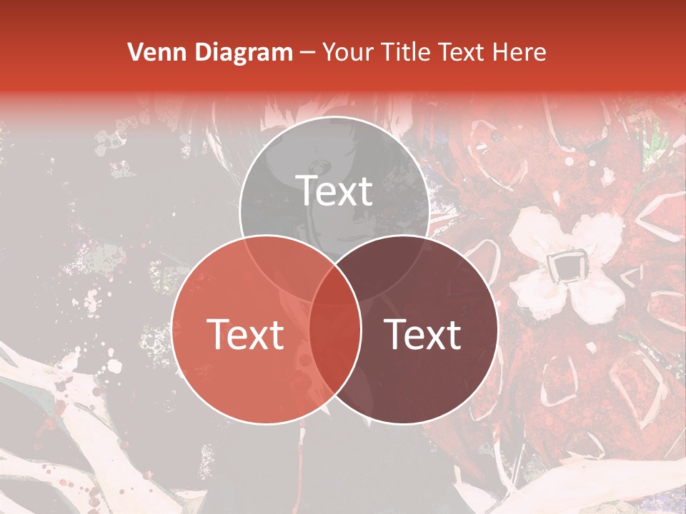 A Woman With Headphones Standing In Front Of Flowers PowerPoint Template