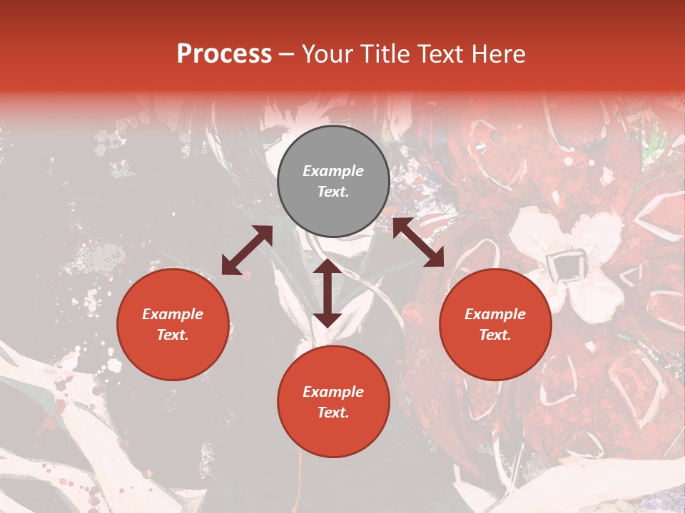 A Woman With Headphones Standing In Front Of Flowers PowerPoint Template