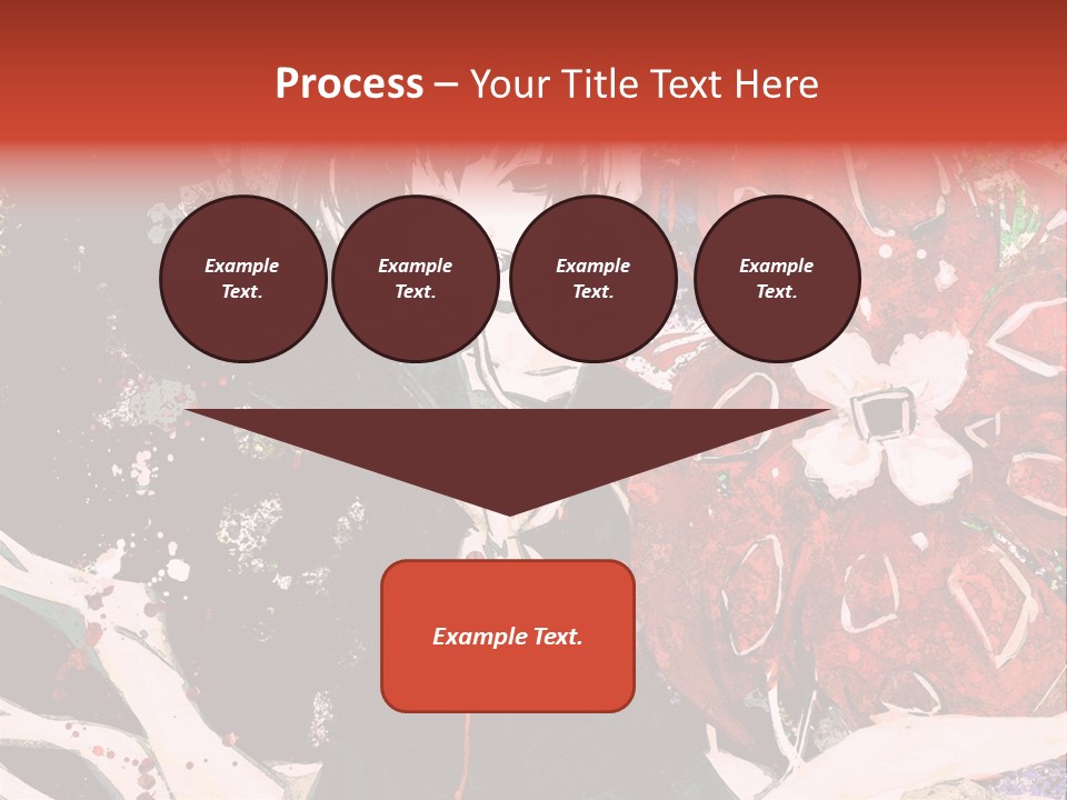 A Woman With Headphones Standing In Front Of Flowers PowerPoint Template