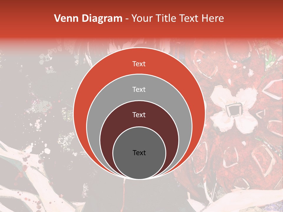 A Woman With Headphones Standing In Front Of Flowers PowerPoint Template