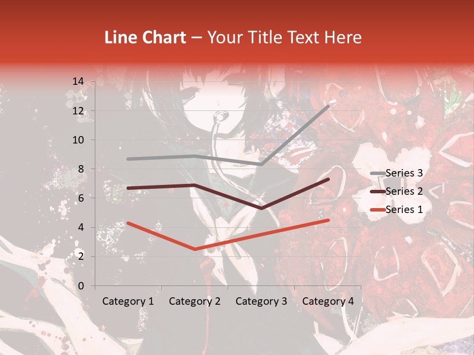 A Woman With Headphones Standing In Front Of Flowers PowerPoint Template