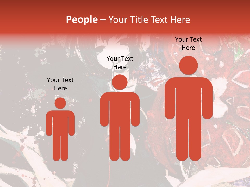 A Woman With Headphones Standing In Front Of Flowers PowerPoint Template