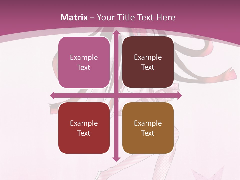 A Girl With Long Hair Is Dancing In A Pink Dress PowerPoint Template