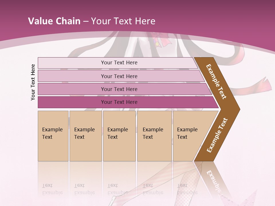 A Girl With Long Hair Is Dancing In A Pink Dress PowerPoint Template