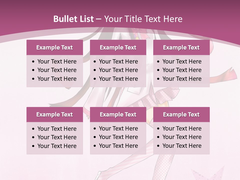 A Girl With Long Hair Is Dancing In A Pink Dress PowerPoint Template