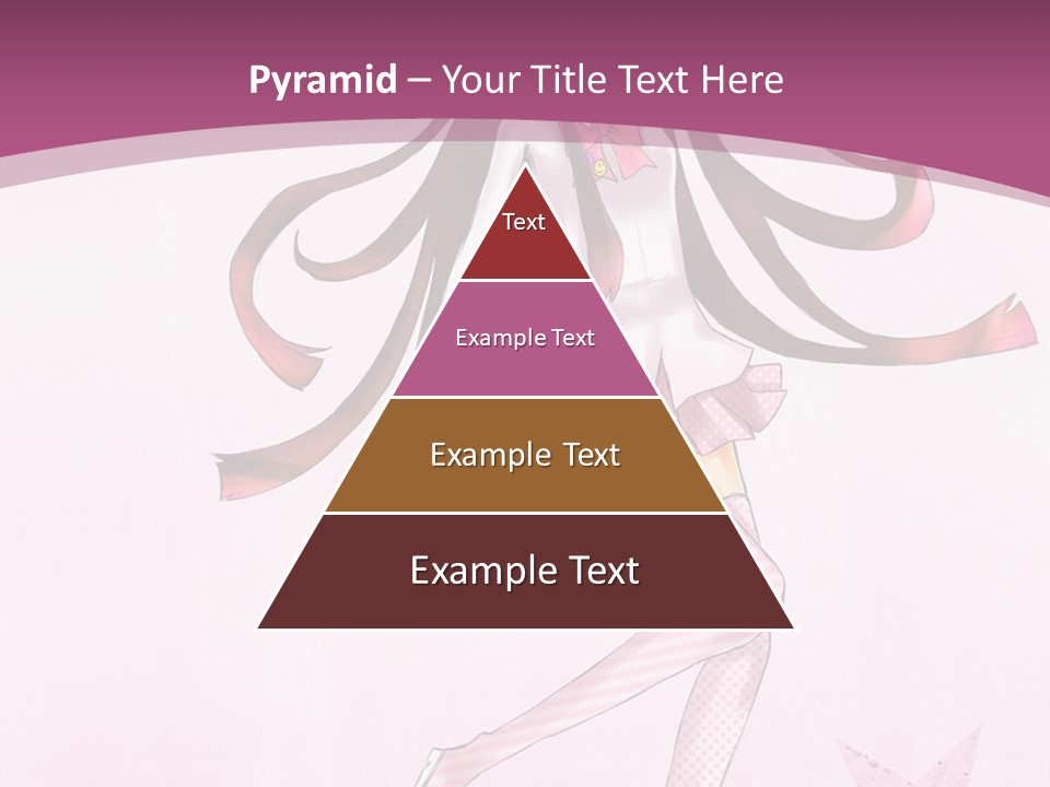 A Girl With Long Hair Is Dancing In A Pink Dress PowerPoint Template